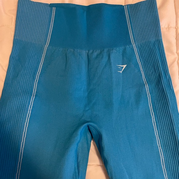 Gymshark Blue Ultra Seamless Leggings - Picture 1 of 4
